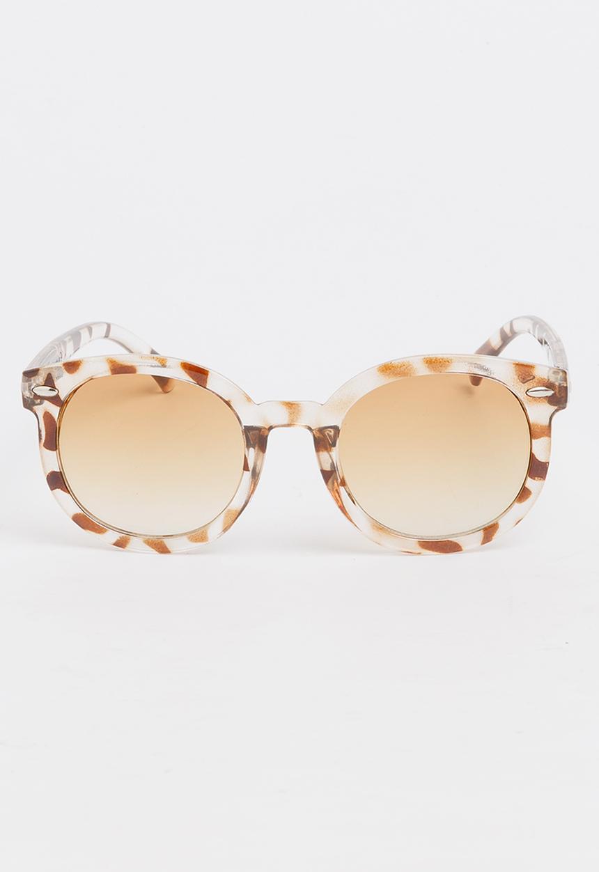 Pop Candy - Girls Round Sunglasses Brown