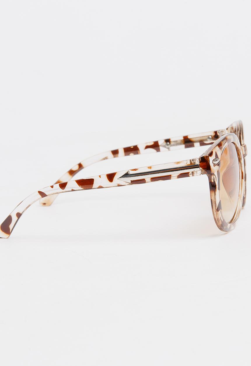 Pop Candy - Girls Round Sunglasses Brown