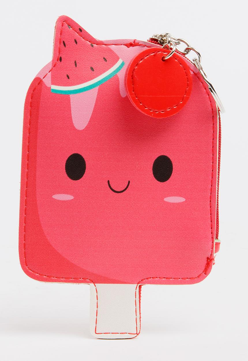 Pop Candy - Girls Popsicle Coin Purse Dark Pink
