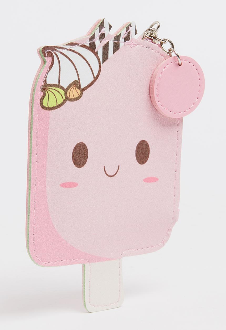 Pop Candy - Girls Popsicle Coin Purse Pale Pink