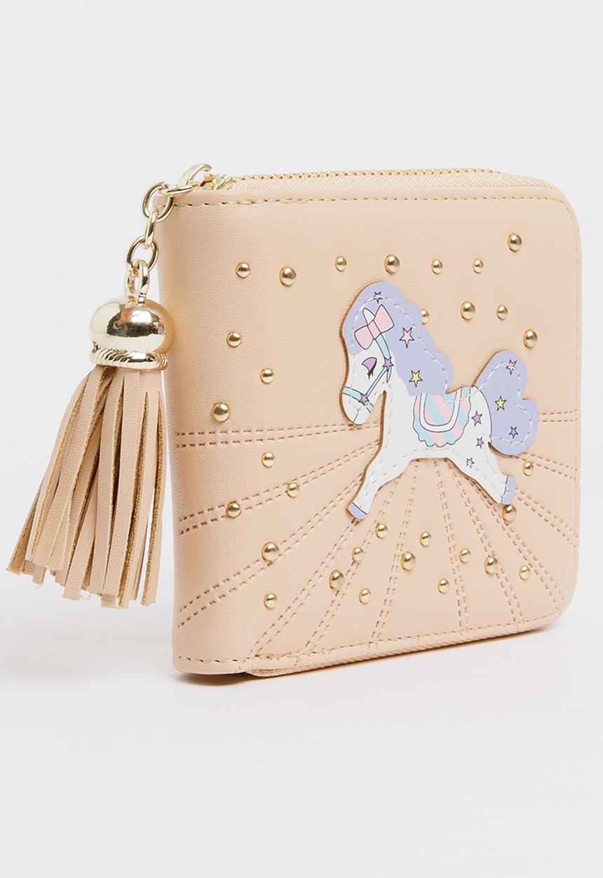 Pop Candy - Girls Unicorn Purse Pale Pink