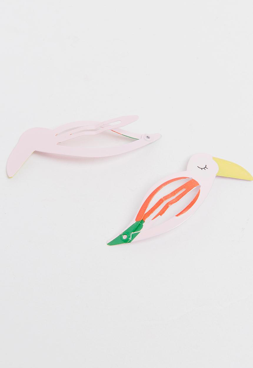 Pop Candy - Girls Toucan Clips Multi-colour