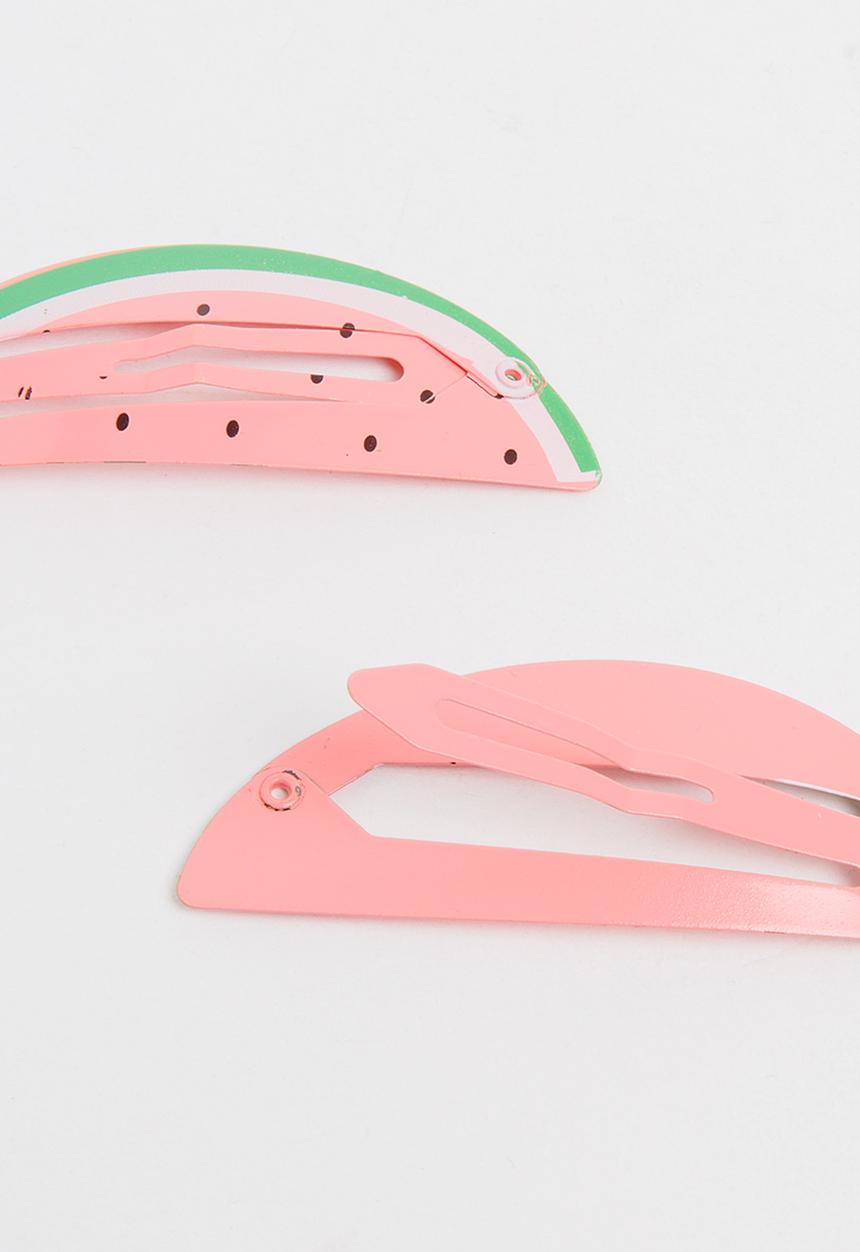 Pop Candy - Girls Watermelon Clips Multi-colour