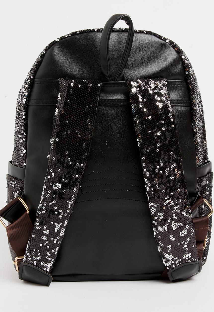 Pop Candy - Girls Sequins Backpack Black