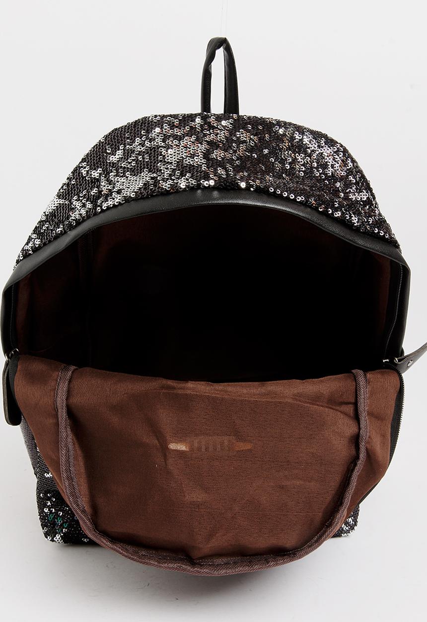 Pop Candy - Girls Sequins Backpack Black
