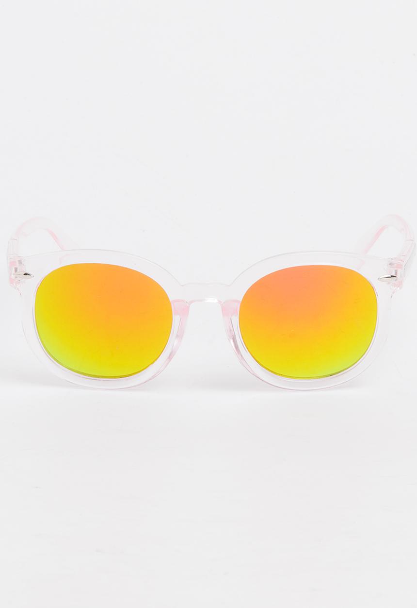 Pop Candy - Girls Plastic Sunglasses Pale Pink
