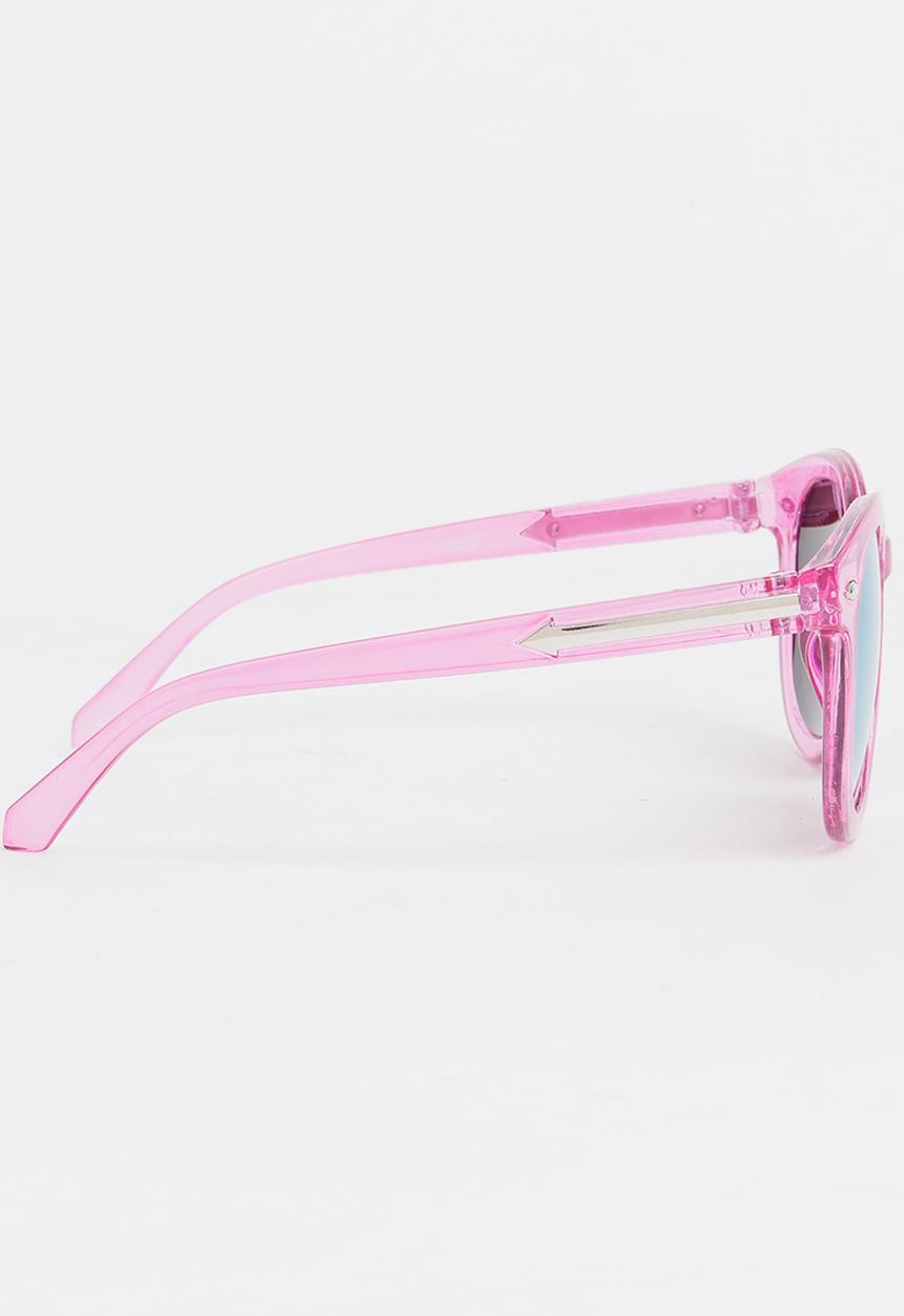 Pop Candy - Girls Plastic Sunglasses Dark Pink