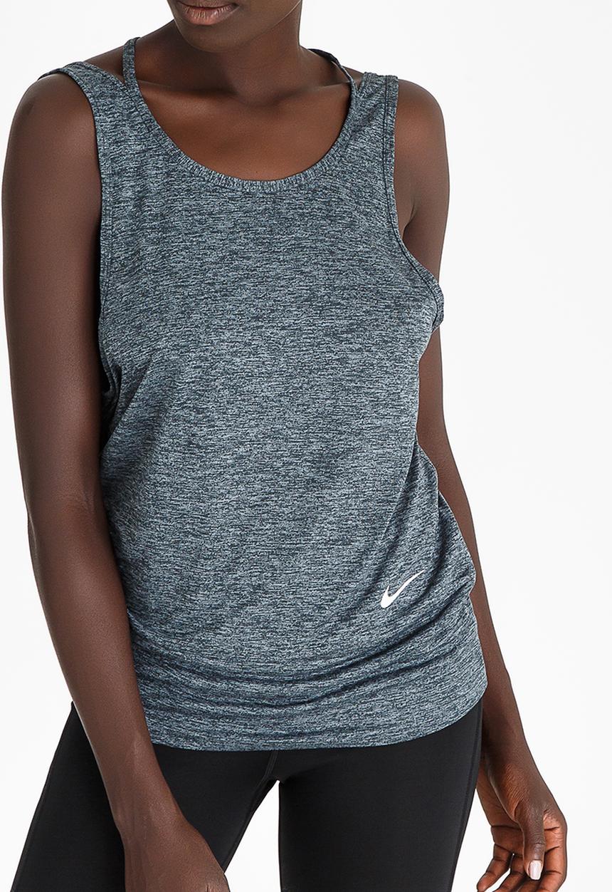 Nike - Nike Womens Dry Tank Dark Grey