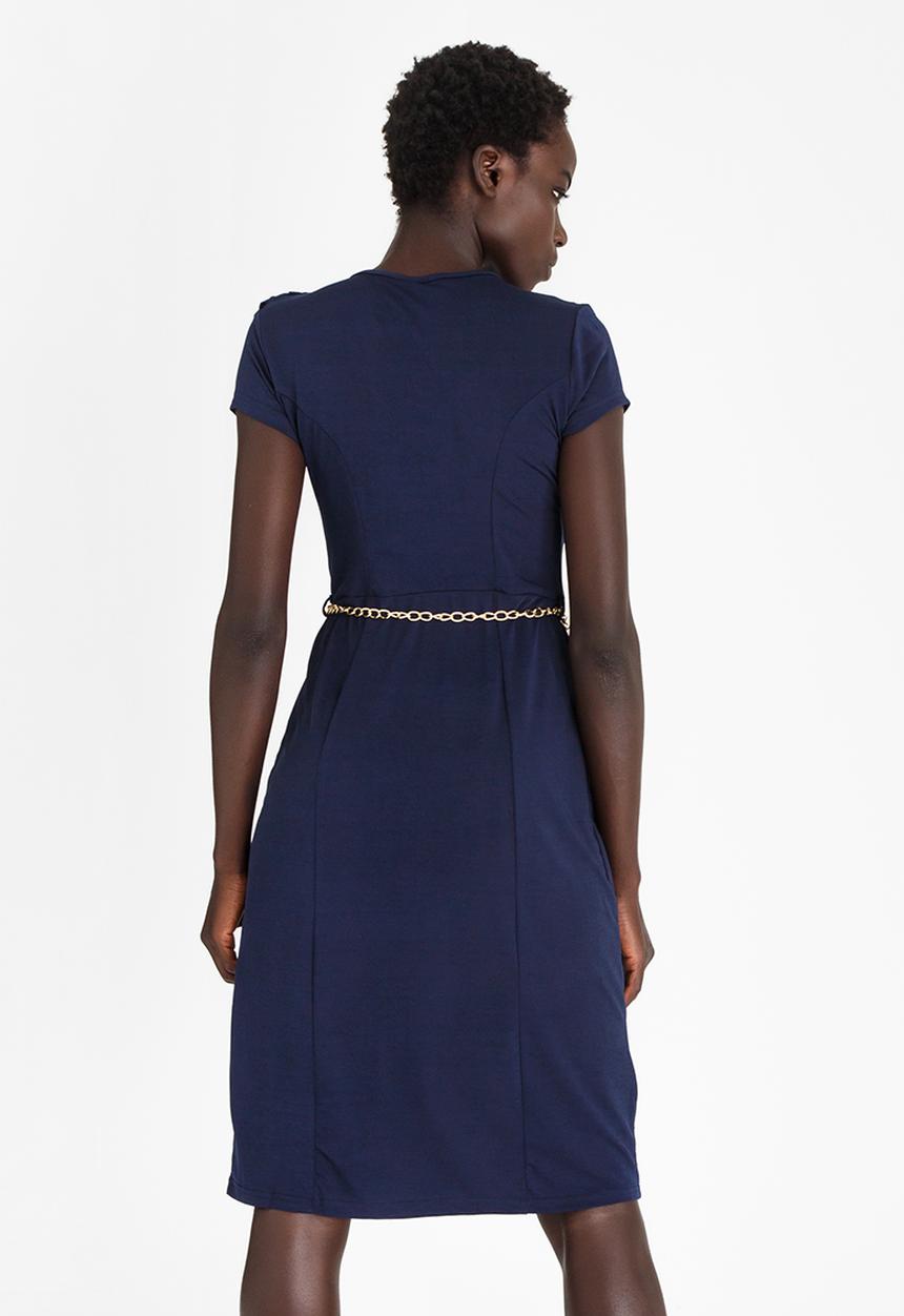 edit - Day to Night Semi-fitted Dress Navy