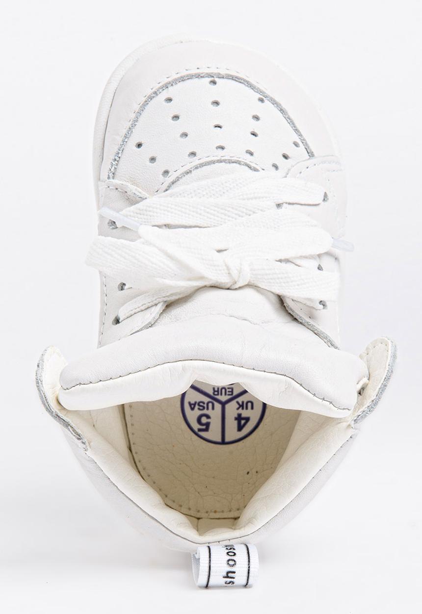 shooshoos - Madison High  Top Sneaker White