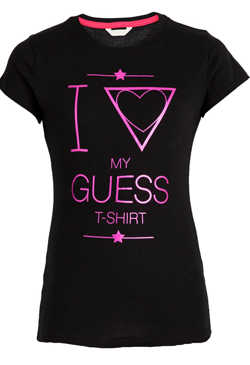 GUESS - S/S I Heart Guess Tee Black