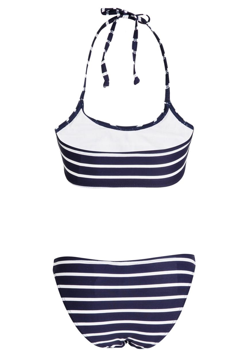 Sun Things - Strappy Bralet & Panty Set Navy & White