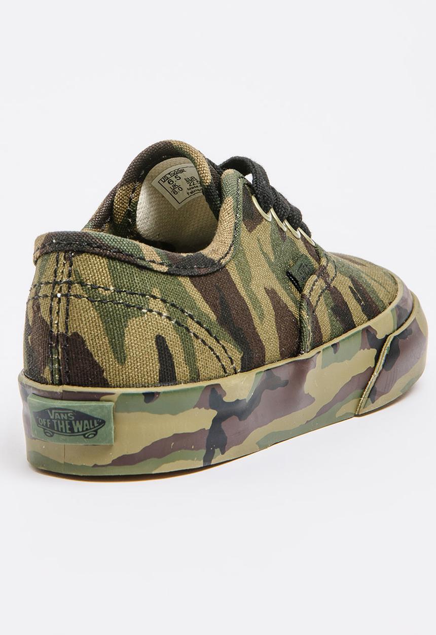Vans - Boys Camo Sneaker Green