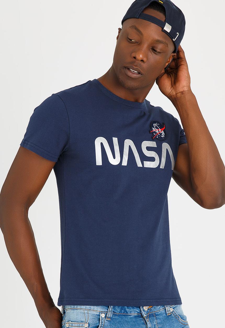 Alpha Industries - NASA T-Shirt Blue