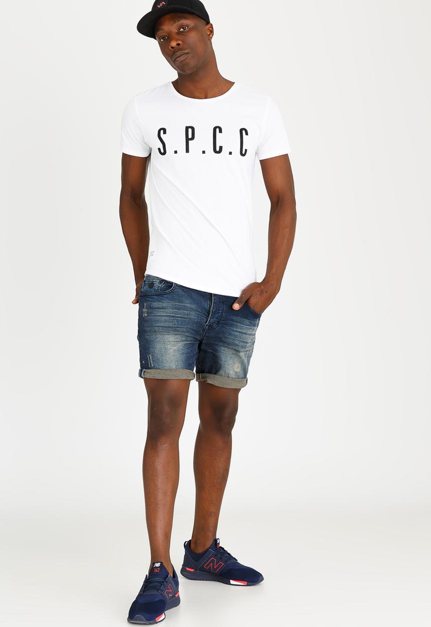 S.P.C.C - Basic Crew Neckline With SPCC Print White