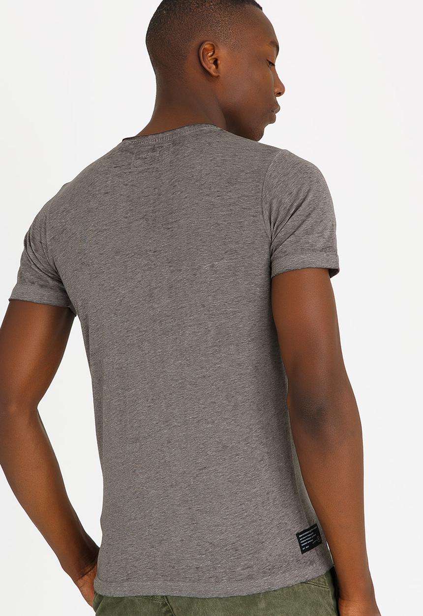 Dissident - Burnwest Crew Neck Tee Grey