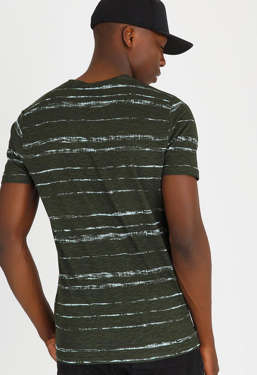 Brave Soul - Christo Tye Dye Tee Khaki Green
