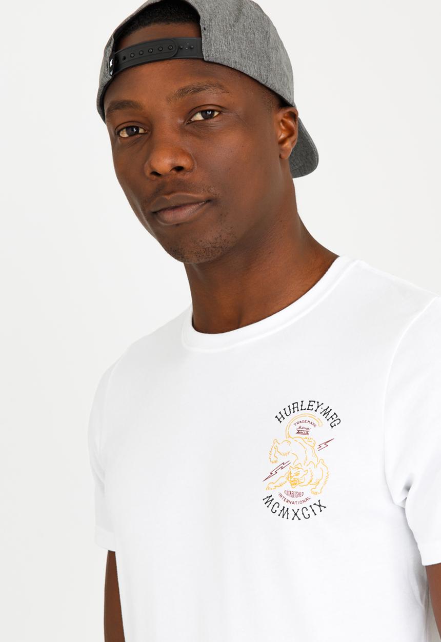 Hurley - Dri-Fit Tiger Flash T Shirt White