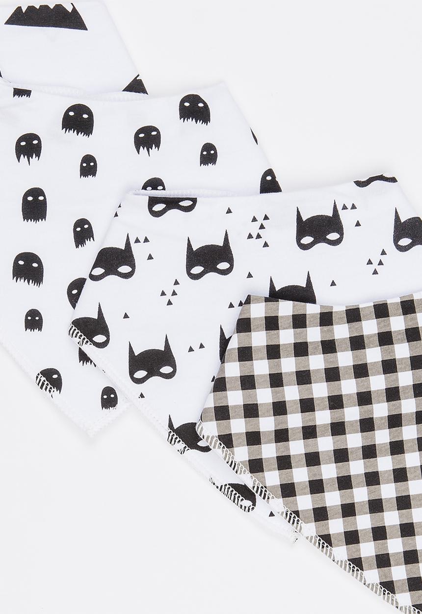 Pop Candy - 4 Pack Bandana Bibs Multi-colour