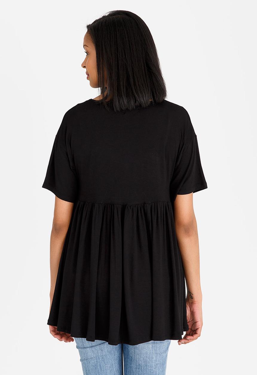 edit Maternity - Empire Line T-Shirt Black