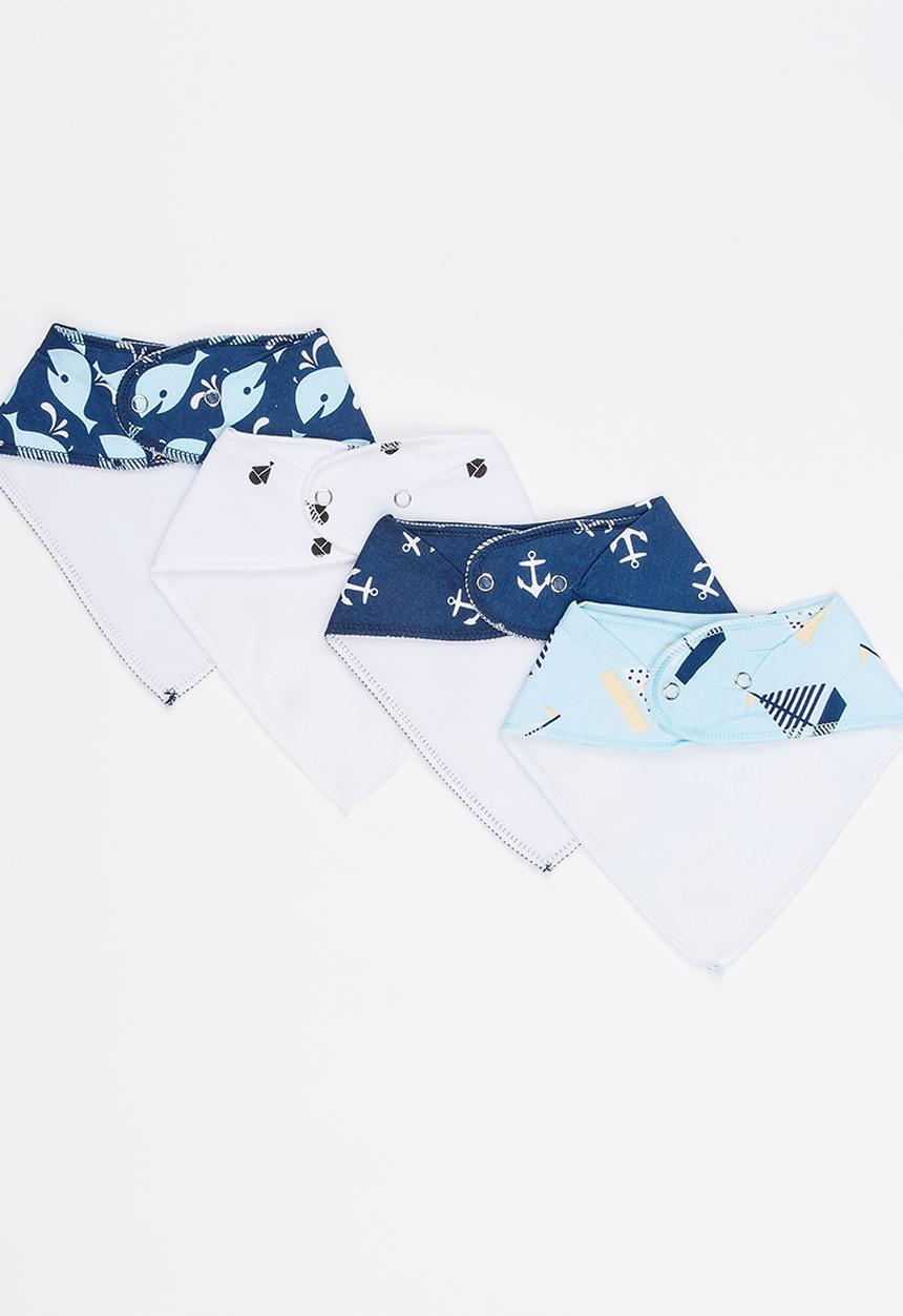 Pop Candy - 4 Pack Bandana Bibs Multi-colour