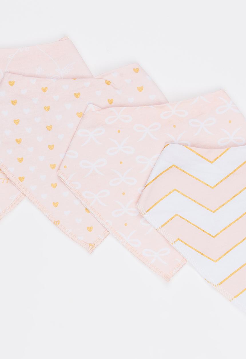 Pop Candy - 4 Pack Bandana Bibs Multi-colour