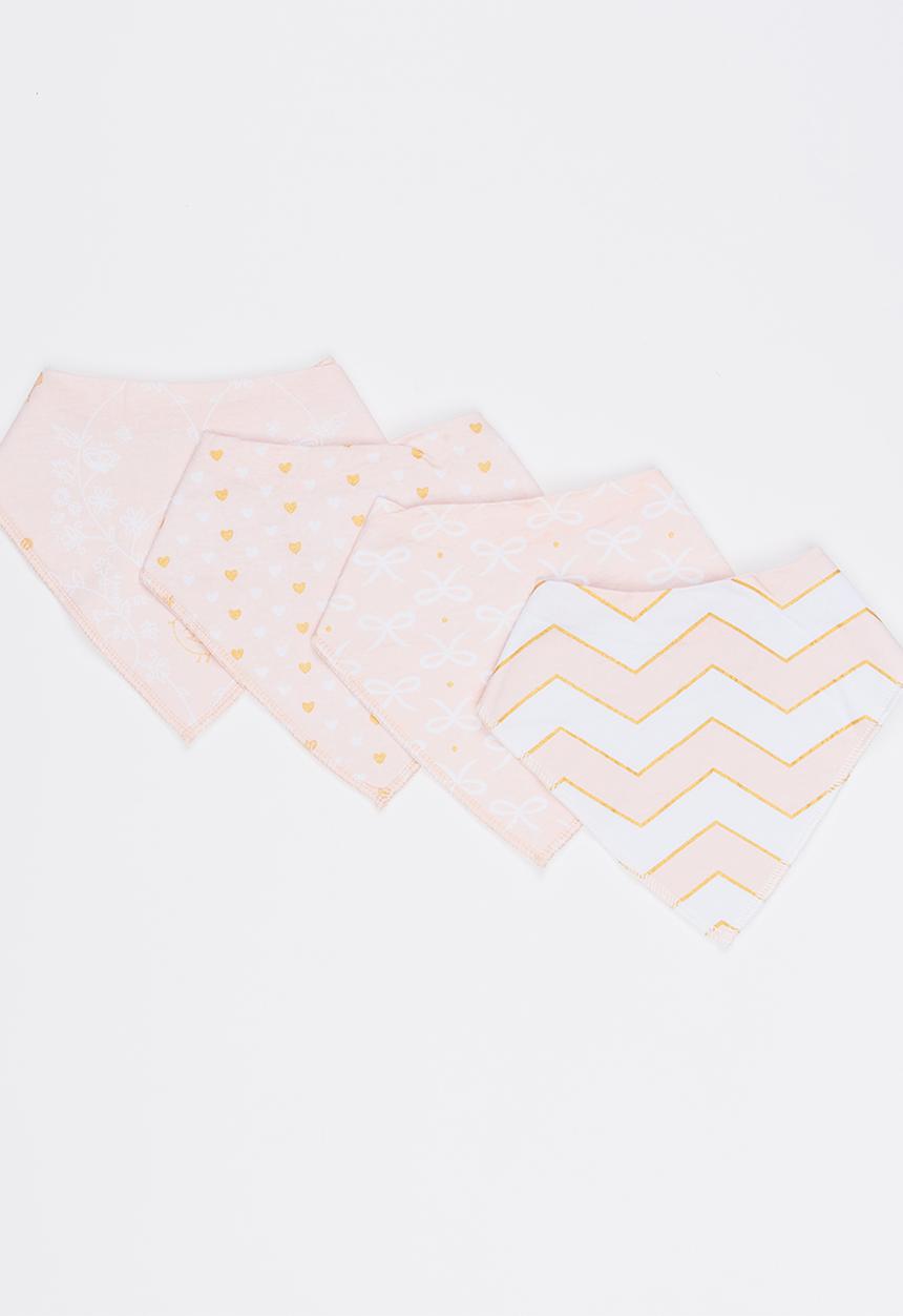 Pop Candy - 4 Pack Bandana Bibs Multi-colour