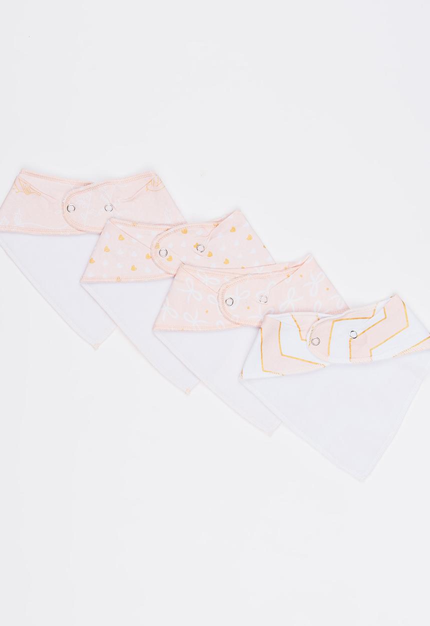 Pop Candy - 4 Pack Bandana Bibs Multi-colour