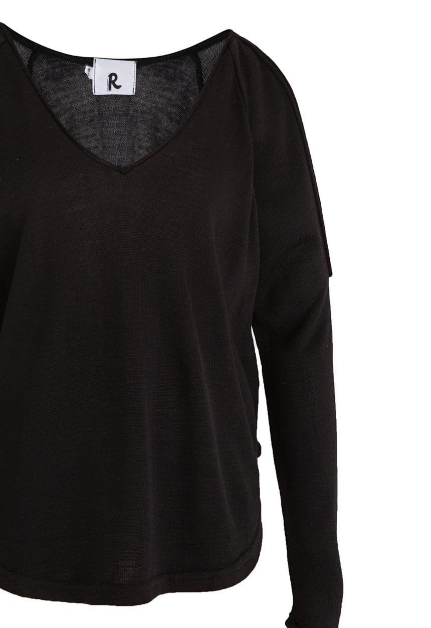 Rebel Republic - Open Shoulder Knit Black