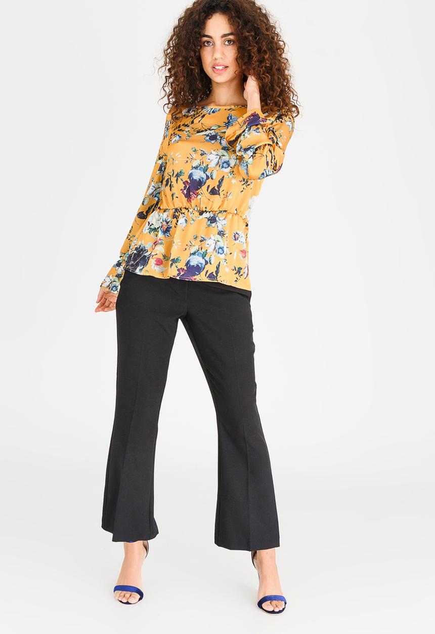 edit - Printed Blouse with Sleeve Detail Multi-colour