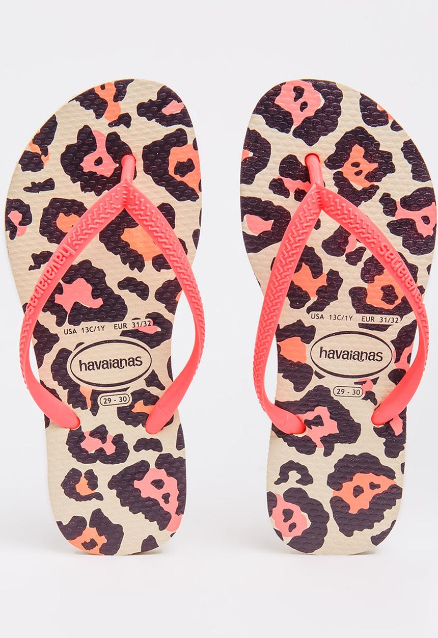Havaianas - Kids Animal Slim Flip-flops Coral