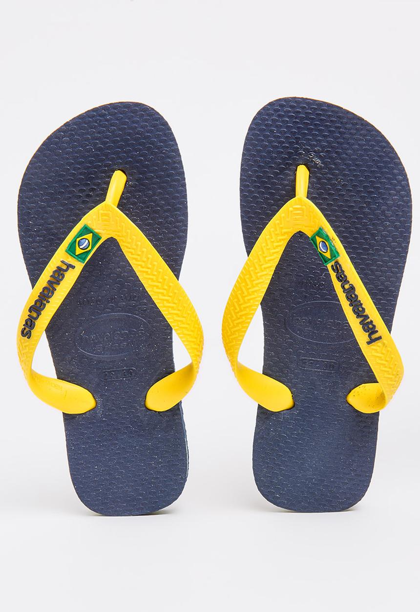 Havaianas - Kids Brazil Logo Flip-flop Blue