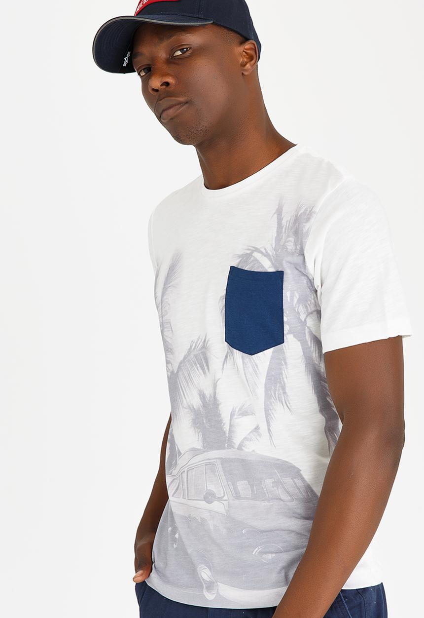 Tokyo Laundry - Shady Crew Neck Tee Off White
