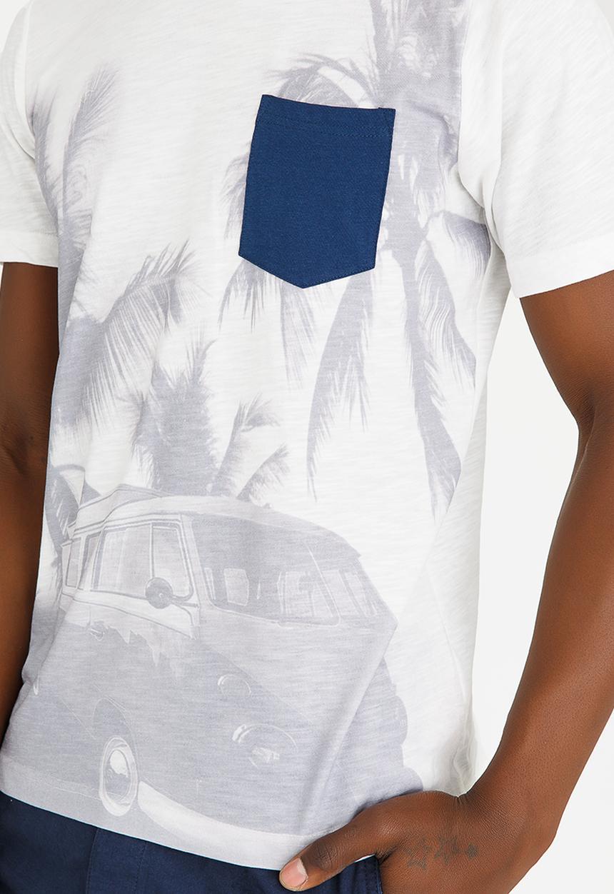 Tokyo Laundry - Shady Crew Neck Tee Off White