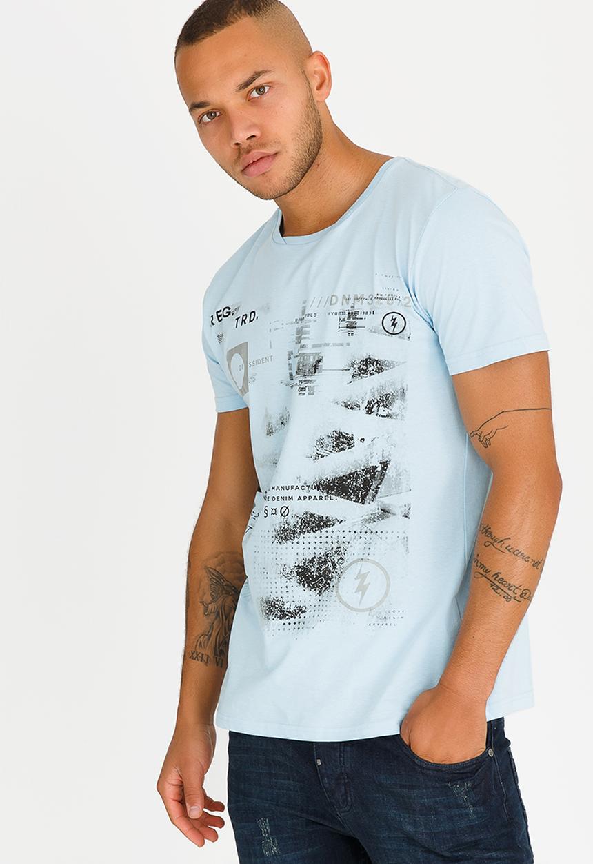 Dissident - Convex Crew Neck Tee Pale Blue