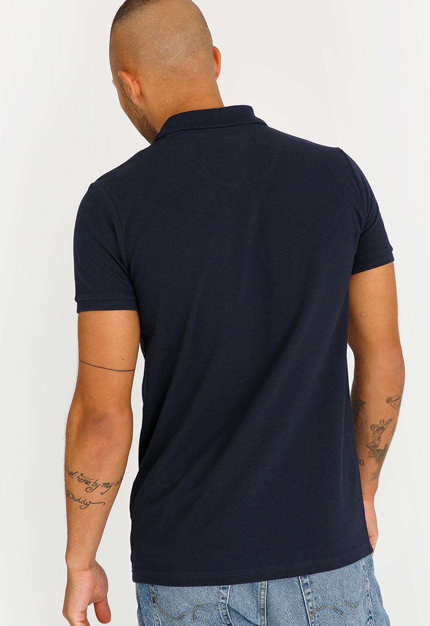 Brave Soul - Link Button Collar Golfer Navy