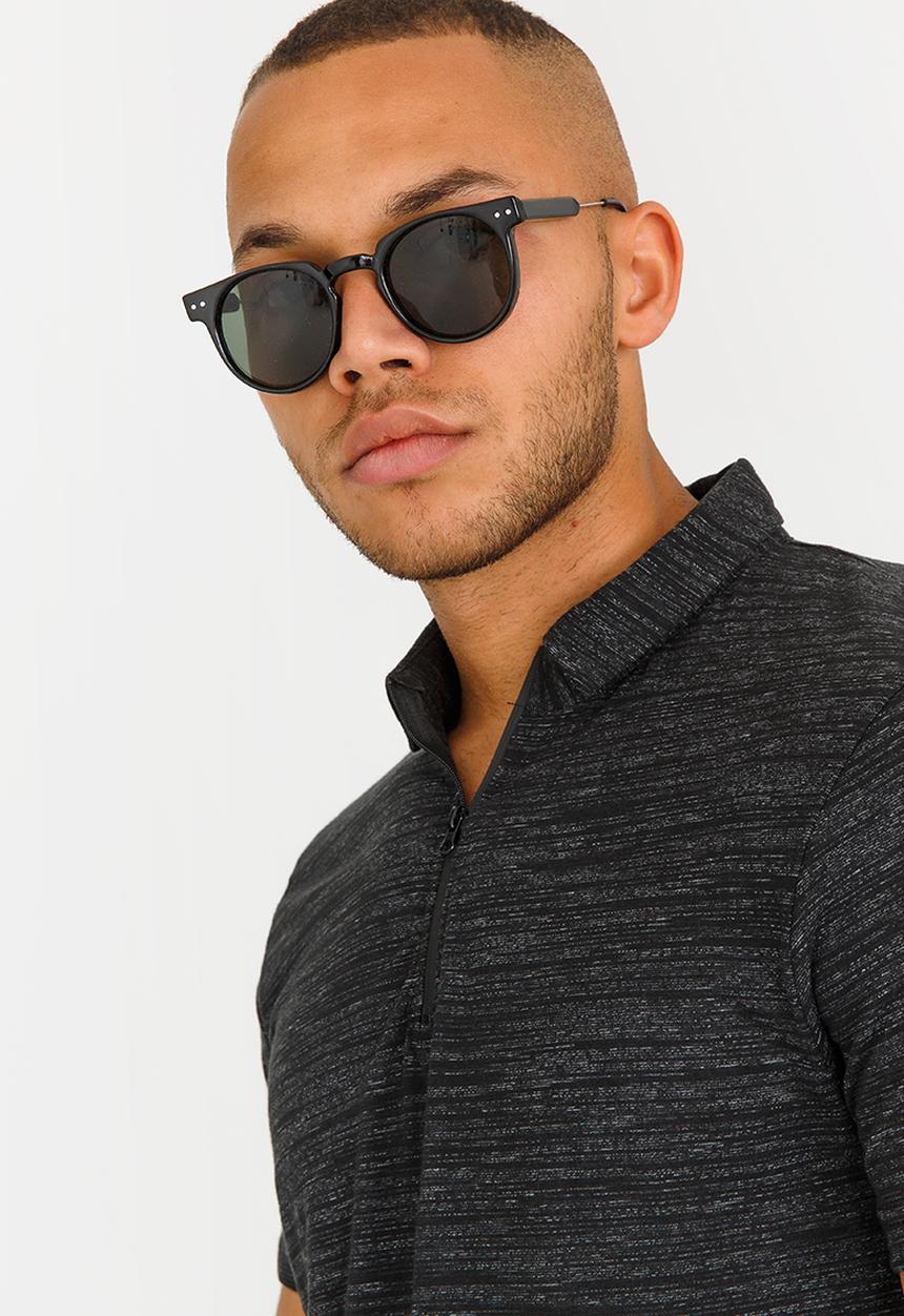 Brave Soul - Ekam Zip Detail Golfer Charcoal