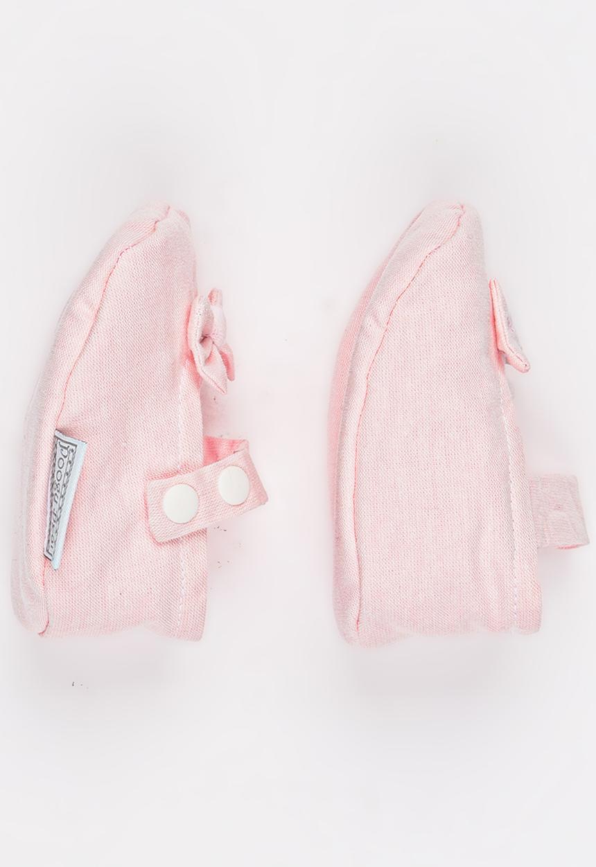 Poogy Bear - Geometric Headband & Woven Shoe Set Mid Pink