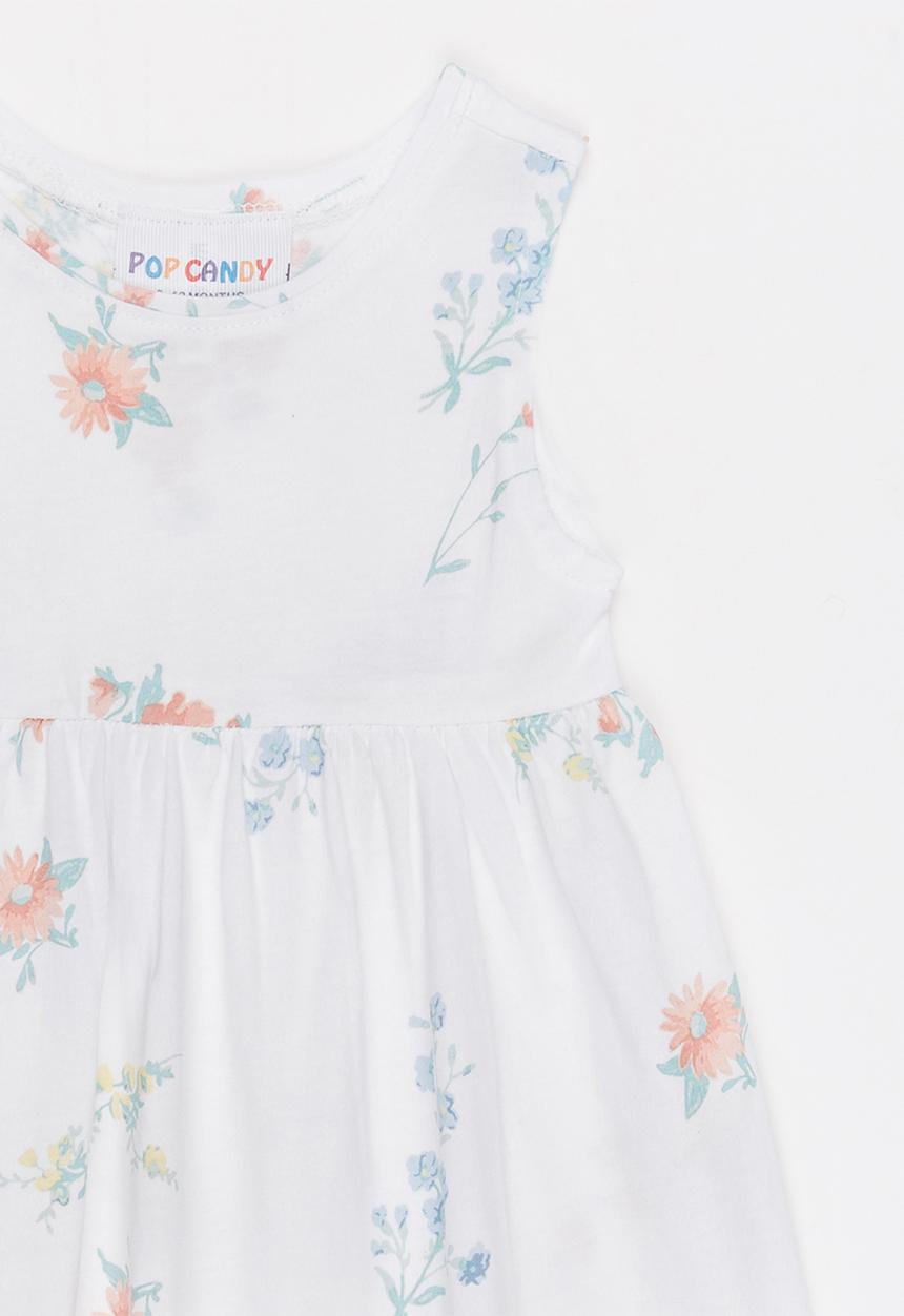 Pop Candy - Printed Floral Dress Multi-colour