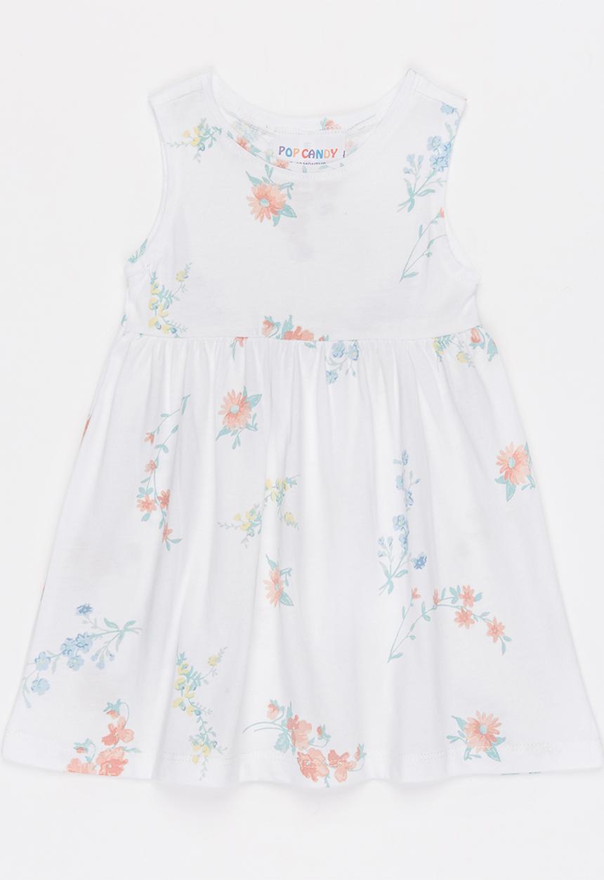 Pop Candy - Printed Floral Dress Multi-colour
