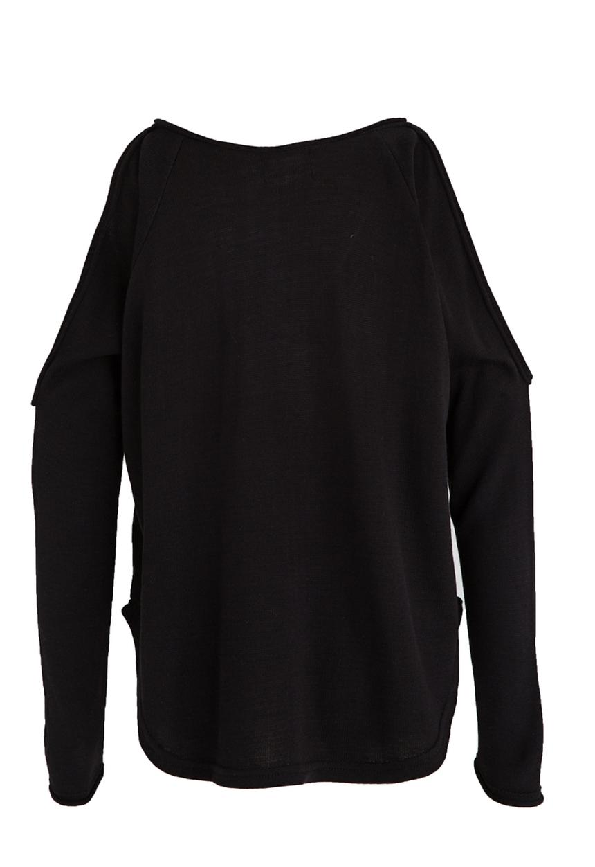 Rebel Republic - Open Shoulder Knit Black