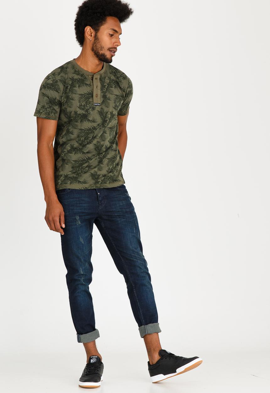 Tokyo Laundry - Otto Crew Neck  Tee Khaki Green