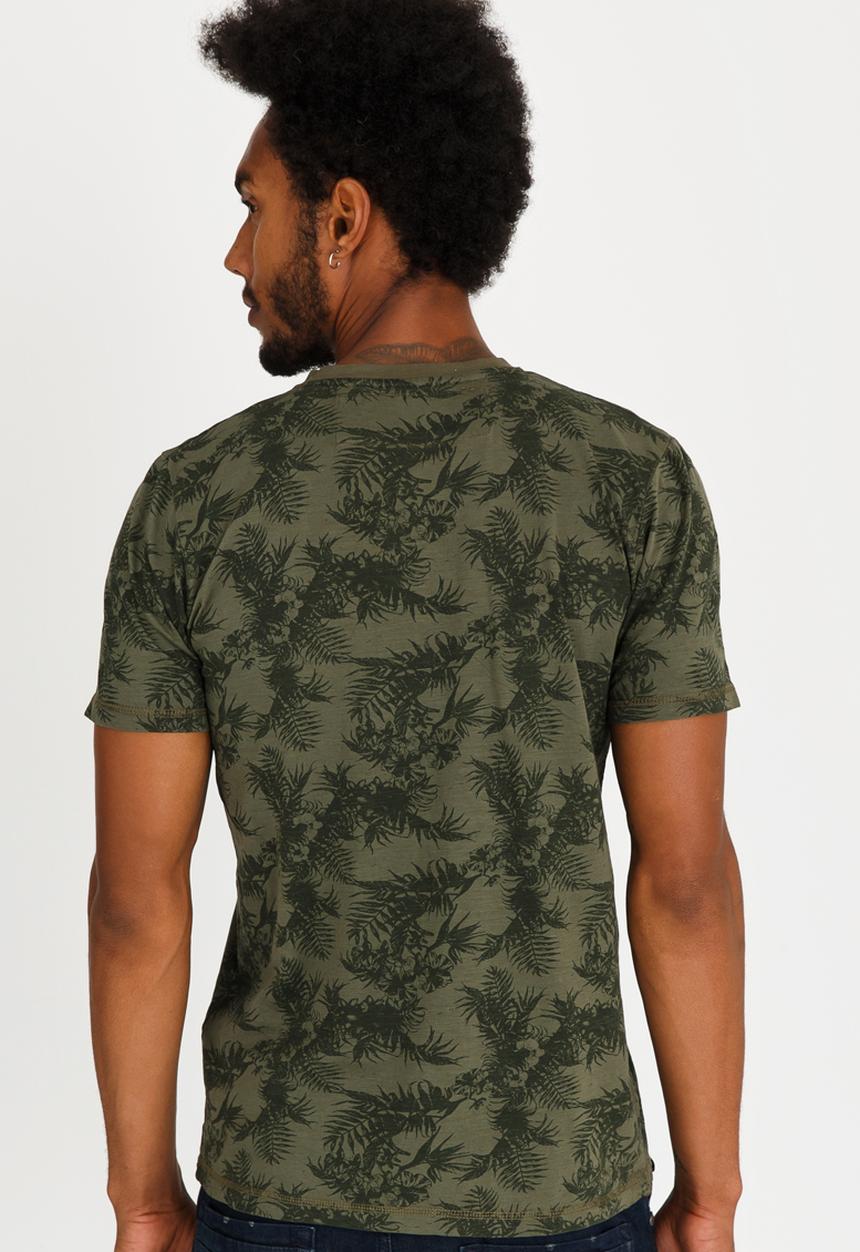 Tokyo Laundry - Otto Crew Neck  Tee Khaki Green