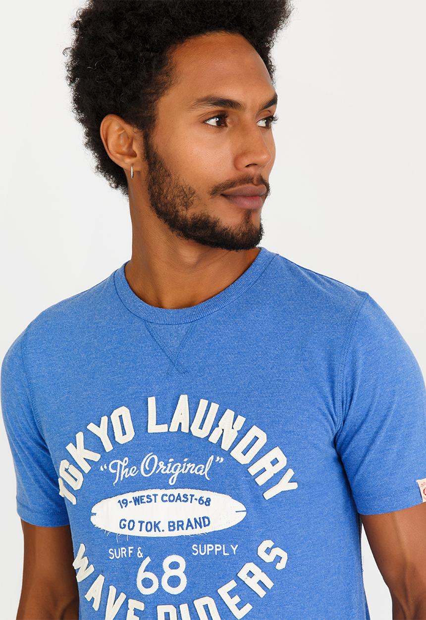Tokyo Laundry - Waveriders Tee Blue