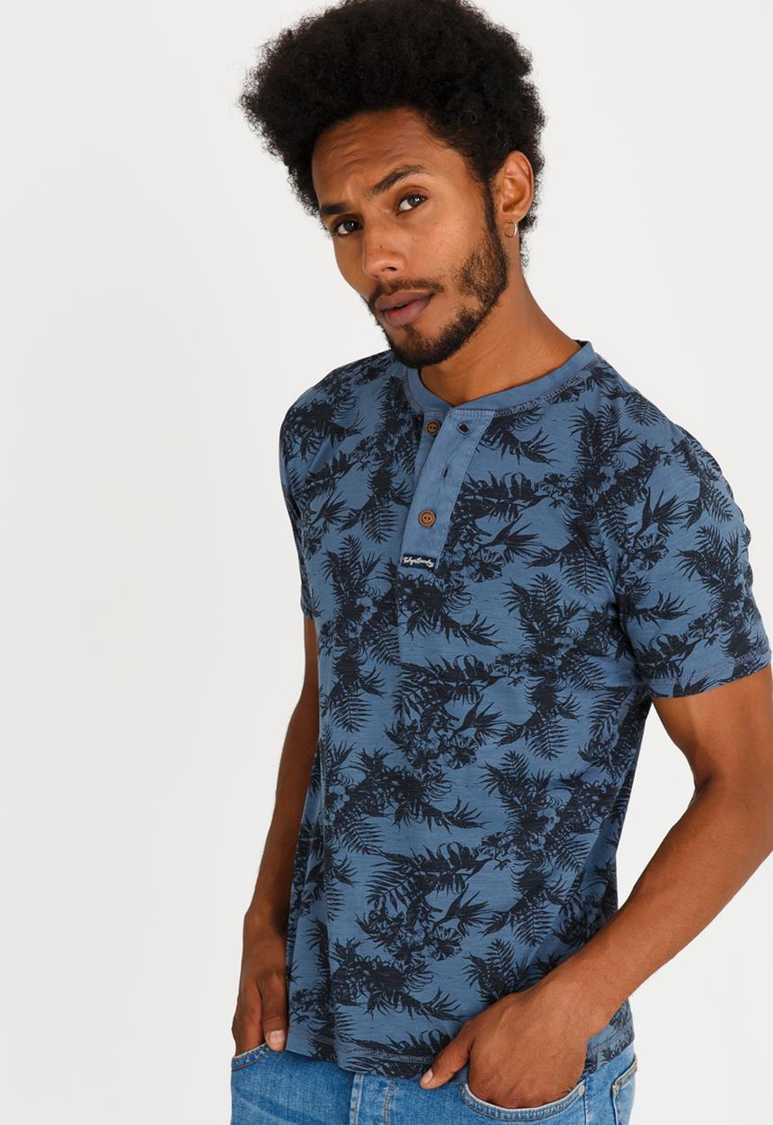 Tokyo Laundry - Otto Crew Neck Tee Mid Blue