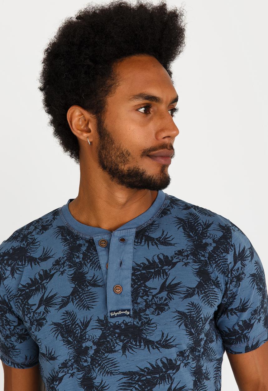 Tokyo Laundry - Otto Crew Neck Tee Mid Blue