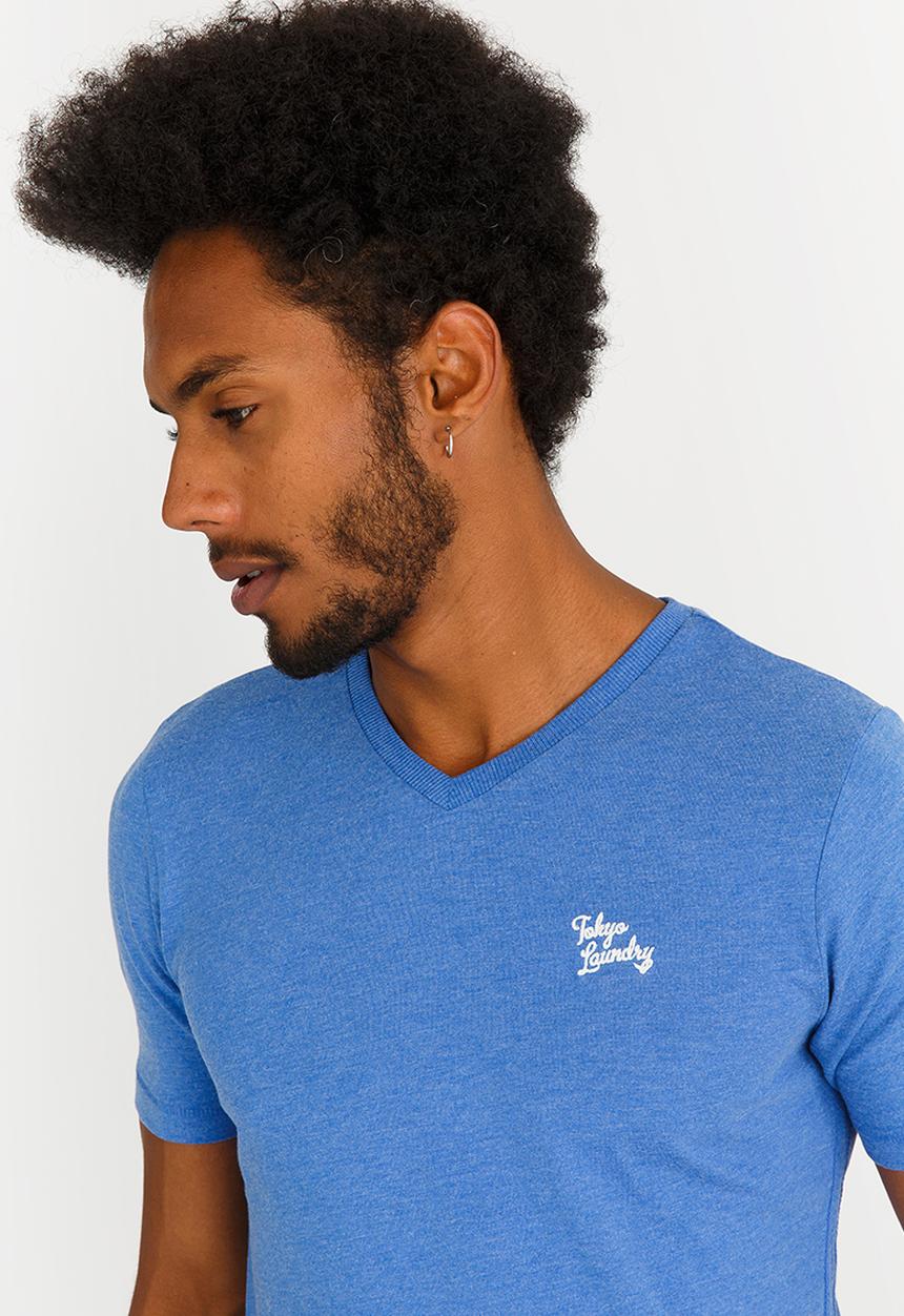 Tokyo Laundry - Essentials V Neck Tee Blue