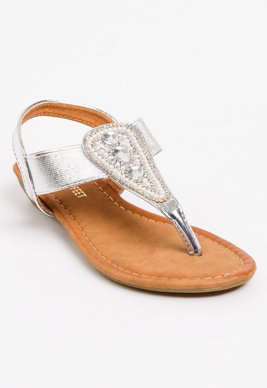 Jumbo - T-bar Sandal Silver
