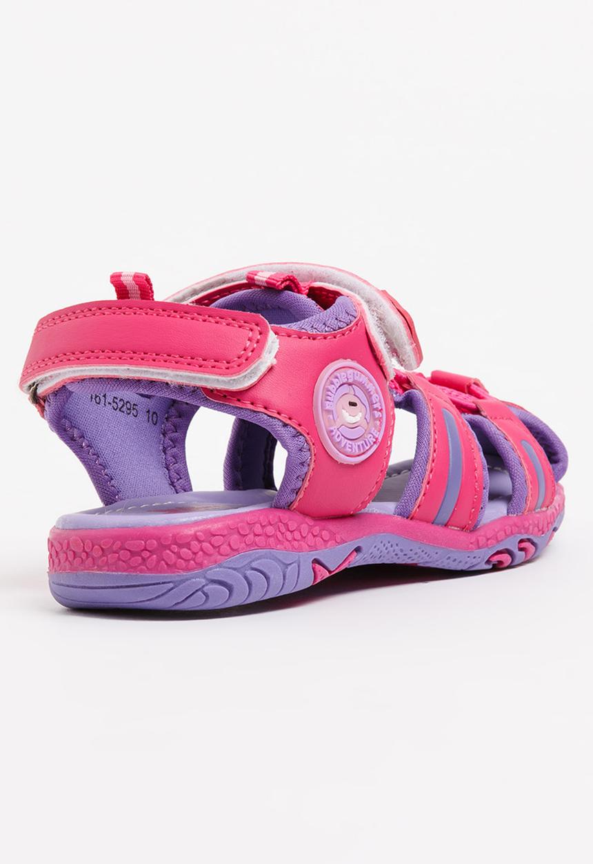 Bubblegummers - Velcro Strap Sandals Mid Purple