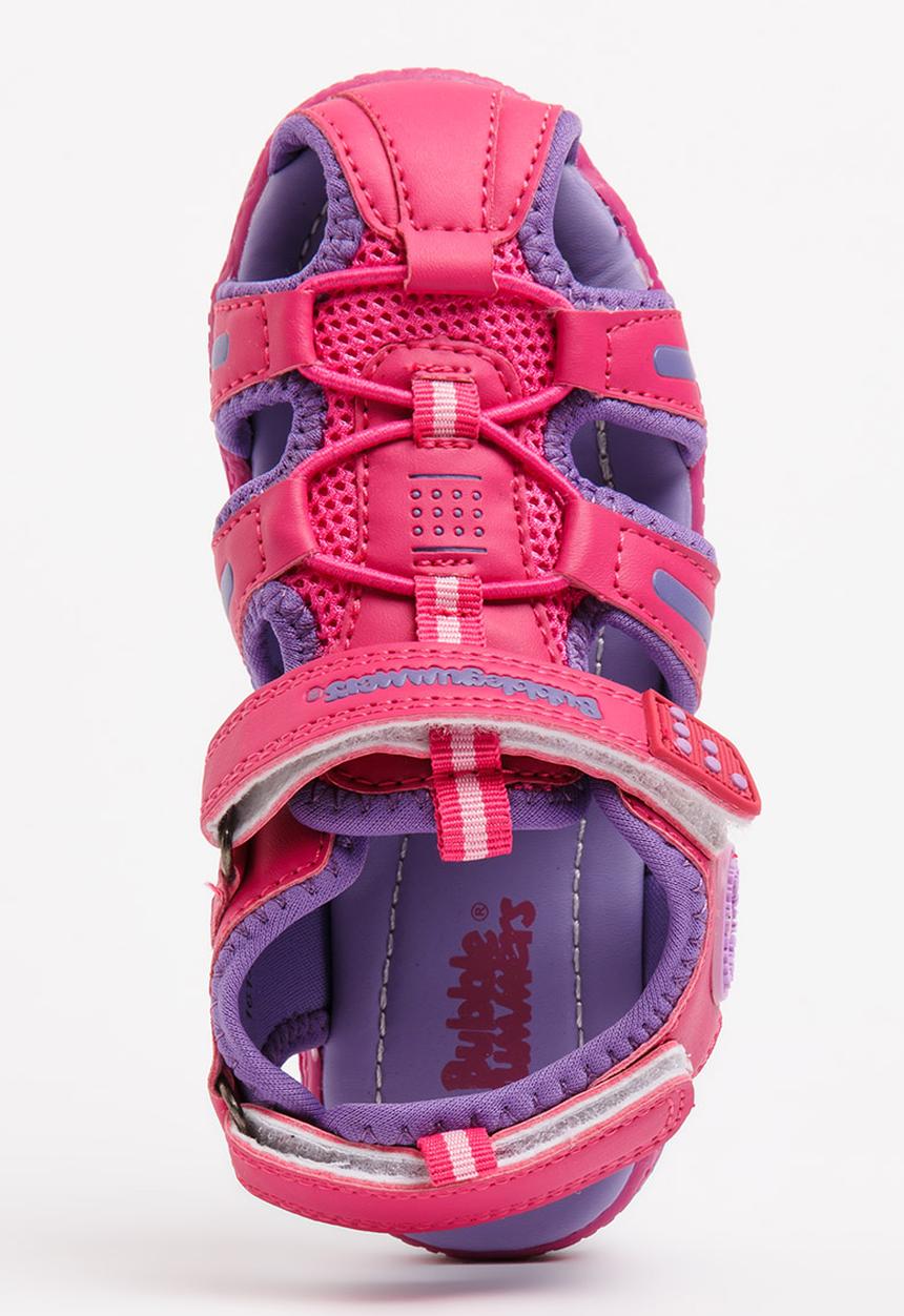 Bubblegummers - Velcro Strap Sandals Mid Purple
